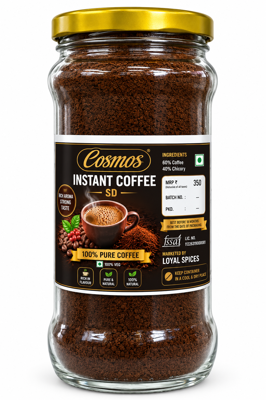 Spray Dried Instant Coffee premium